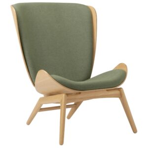 Umage Dubov&eacute; křeslo The Reader se zelen&yacute;m čalouněn&iacute;m