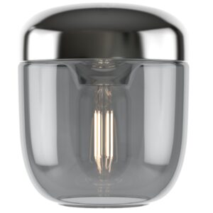 Umage Kouřově &scaron;ed&eacute; skleněn&eacute; z&aacute;věsn&eacute; st&iacute;nidlo Acorn 14 cm