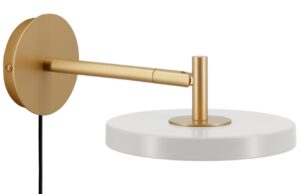 Umage Kr&eacute;mově b&iacute;l&eacute; kovov&eacute; n&aacute;stěnn&eacute; LED světlo Asteria Short