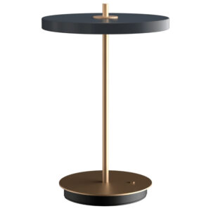 Umage &Scaron;edo-zlat&aacute; kovov&aacute; stoln&iacute; nab&iacute;jec&iacute; LED lampa Asteria