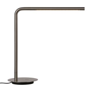 Umage Stř&iacute;brn&aacute; kovov&aacute; stoln&iacute; LED lampa Omni