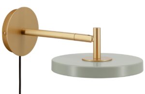 Umage Světle zelen&eacute; kovov&eacute; n&aacute;stěnn&eacute; LED světlo Asteria Short