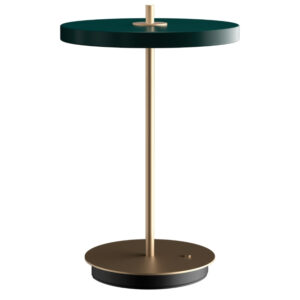 Umage Zeleno-zlat&aacute; kovov&aacute; stoln&iacute; nab&iacute;jec&iacute; LED lampa Asteria