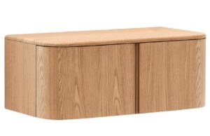 Umyvadlov&aacute; skř&iacute;ňka Kave Home Salaya 90 x 45 cm s dřevěn&yacute;m dekorem