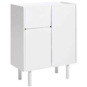 Unique Furniture B&iacute;l&aacute; lakovan&aacute; komoda Bera 80 cm