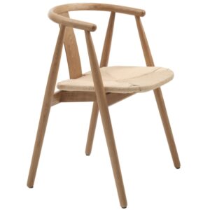 Unique Furniture Dubov&aacute; j&iacute;deln&iacute; židle Relate s v&yacute;pletem