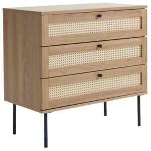Unique Furniture Komoda Pensacola 80 x 40 cm s dubov&yacute;m dekorem