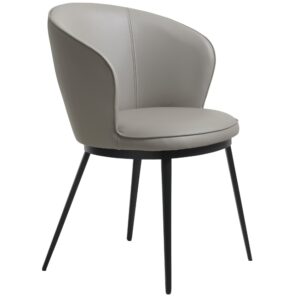 Unique Furniture &Scaron;ed&aacute; j&iacute;deln&iacute; židle Gain s područkami