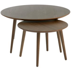 Unique Furniture Set dubov&yacute;ch konferenčn&iacute;ch stolků Adda 58/88 cm