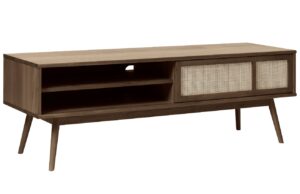 Unique Furniture Tmavě hněd&yacute; dubov&yacute; TV stolek Barrali 150 cm
