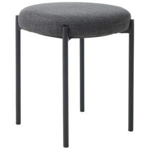 Unique Furniture Tmavě &scaron;ed&aacute; čalouněn&aacute; stolička Pelican 48 cm