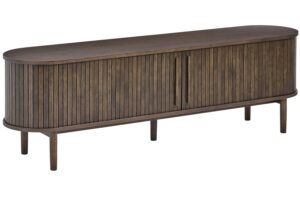 Unique Furniture Tmav&yacute; dubov&yacute; TV stolek Meta 180 cm