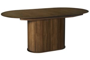 Unique Furniture Tmav&yacute; dubov&yacute; rozkl&aacute;dac&iacute; j&iacute;deln&iacute; stůl Nola 180/230 x 95 cm