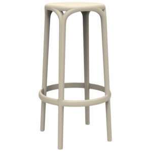 VONDOM B&eacute;žov&aacute; plastov&aacute; barov&aacute; židle BROOKLYN 76 cm