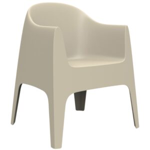 VONDOM B&eacute;žov&aacute; plastov&aacute; j&iacute;deln&iacute; židle SOLID s područkami