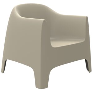 VONDOM B&eacute;žov&eacute; plastov&eacute; zahradn&iacute; lounge křeslo SOLID