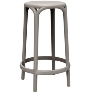 VONDOM B&eacute;žovo&scaron;ed&aacute; plastov&aacute; barov&aacute; židle BROOKLYN 66 cm