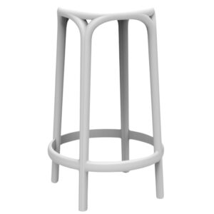 VONDOM B&iacute;l&aacute; plastov&aacute; barov&aacute; židle BROOKLYN 66 cm