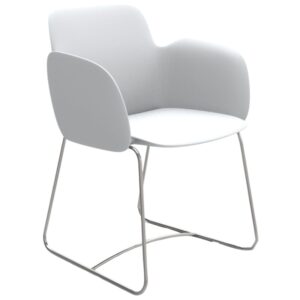 VONDOM B&iacute;l&eacute; plastov&eacute; zahradn&iacute; křeslo PEZZETTINA