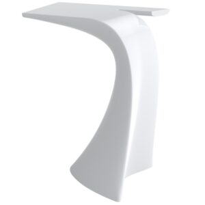 VONDOM B&iacute;l&yacute; plastov&yacute; barov&yacute; stůl WING 76 x 50 cm