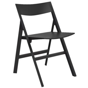 VONDOM Čern&aacute; plastov&aacute; skl&aacute;dac&iacute; j&iacute;deln&iacute; židle QUARTZ