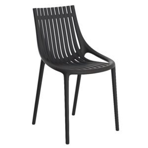 VONDOM Čern&aacute; plastov&aacute; zahradn&iacute; židle IBIZA