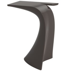 VONDOM Hněd&yacute; plastov&yacute; barov&yacute; stůl WING 76 x 50 cm