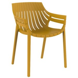 VONDOM Hořčicově žlut&eacute; plastov&eacute; zahradn&iacute; křeslo SPRITZ