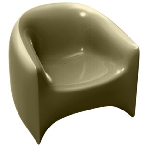 VONDOM Khaki zelen&eacute; plastov&eacute; zahradn&iacute; lounge křeslo BLOW