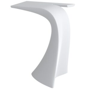 VONDOM Matně b&iacute;l&yacute; plastov&yacute; barov&yacute; stůl WING 76 x 50 cm