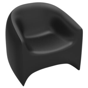 VONDOM Matně čern&eacute; plastov&eacute; zahradn&iacute; lounge křeslo BLOW