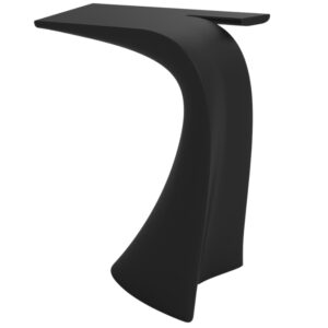 VONDOM Matně čern&yacute; plastov&yacute; barov&yacute; stůl WING 76 x 50 cm