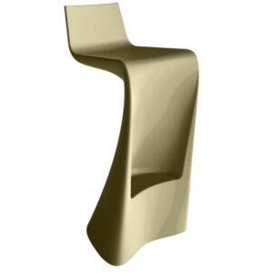 VONDOM Matně khaki zelen&aacute; plastov&aacute; barov&aacute; židle WING 72 cm