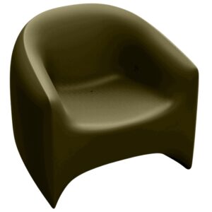 VONDOM Matně khaki zelen&eacute; plastov&eacute; zahradn&iacute; lounge křeslo BLOW