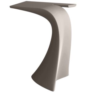 VONDOM Matně &scaron;edo hněd&yacute; plastov&yacute; barov&yacute; stůl WING 76 x 50 cm