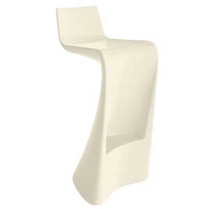 VONDOM Světle b&eacute;žov&aacute; plastov&aacute; barov&aacute; židle WING 72 cm