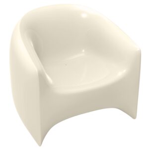 VONDOM Světle b&eacute;žov&eacute; plastov&eacute; zahradn&iacute; lounge křeslo BLOW