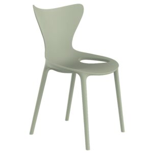 VONDOM Zelen&aacute; plastov&aacute; dětsk&aacute; j&iacute;deln&iacute; židle LOVE MINI