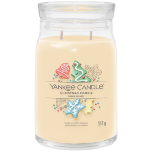 Velk&aacute; vonn&aacute; sv&iacute;čka Yankee Candle Christmas Cookie Signature