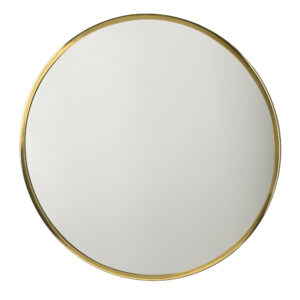 Villa Collection Zlat&eacute; kovov&eacute; z&aacute;věsn&eacute; zrcadlo Vardo 80 cm