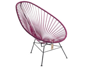 V&iacute;nově růžov&eacute; zahradn&iacute; křeslo Acapulco
