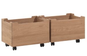 Vipack Set dvou dubov&yacute;ch boxů Forrest 40 x 57 cm