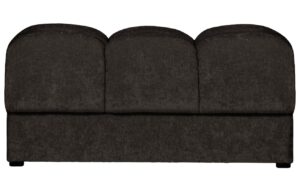 WOOOD Antracitově &scaron;ed&aacute; čalouněn&aacute; podnožka Restella 82 x 61 cm