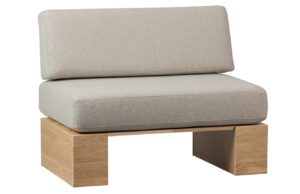 WOOOD B&eacute;žov&aacute; čalouněn&aacute; j&iacute;deln&iacute; lavice Florence 100 cm