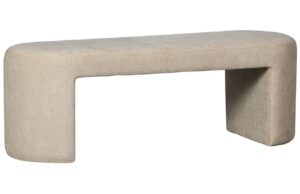 WOOOD B&eacute;žov&aacute; čalouněn&aacute; lavice Lotta 130 cm