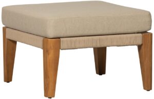 WOOOD B&eacute;žov&aacute; čalouněn&aacute; zahradn&iacute; podnožka Sarino 63 x 63 cm