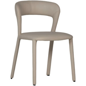 WOOOD B&eacute;žov&aacute; koženkov&aacute; j&iacute;deln&iacute; židle Noble