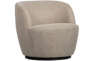 WOOOD B&eacute;žov&eacute; čalouněn&eacute; otočn&eacute; křeslo Serena