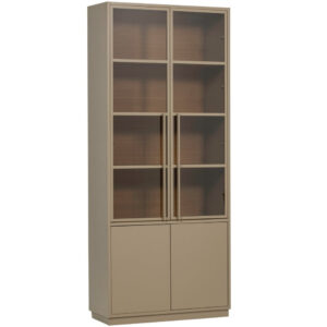 WOOOD B&eacute;žovohněd&aacute; dřevěn&aacute; vitr&iacute;na Casa 236 x 101 cm