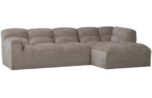 WOOOD B&eacute;žovo&scaron;ed&aacute; rohov&aacute; pohovka Tibas 280 cm